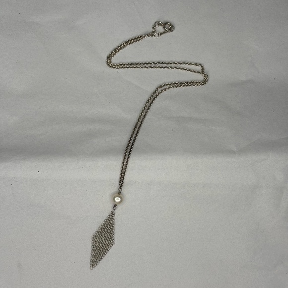 Tiffany & Co. Elsa Peretti mesh tassel pendant with pearl - Picture 3 of 7